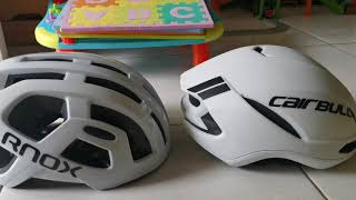 Helm sepeda CAIRBULL CB06 Aero Review VS RNOX Raceday [upl. by Yehsa]