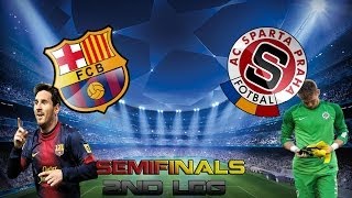 PES 2014  Champions League  Barcelona  Sparta [upl. by Auof326]