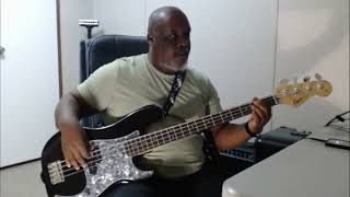 the isley brothersfootsteps in the darkbass cover [upl. by Jaban]