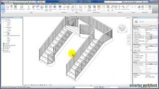 Revit Tutorials Modifying Stair by Component [upl. by Leahcir]