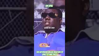 The Notorious Biggie Reaction to 2pac getting shot rap freestyle music drill hiphop rip2pac [upl. by Anaed275]