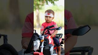 Rudra Bike🚴 Se Gir Gya 😢😂 shorts maa bike prank [upl. by Ueihtam]