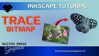 Using TRACE BITMAP In INKSCAPE 13 [upl. by Yamauchi334]