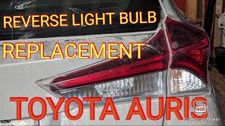 Reverse light replacement TOYOTA AURIS lamps replacement toyotaauris howto diy [upl. by Trask]