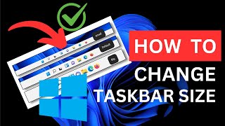 How to change taskbar size in Windows 11 2024 [upl. by Gowon]