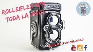 Funcionamiento ROLLEIFLEX 28 ❤📷 TLR para FORMATO MEDIO 6x6 👉 Zeiss Opton Tessar [upl. by Nanoc]