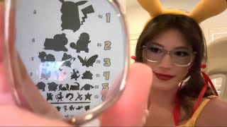 nerdy eye exam asmr ft Charge ASMR [upl. by Arutnev]