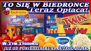 𝐁𝐈𝐄𝐃𝐑𝐎𝐍𝐊𝐀 🐞 Oferta od Poniedziałku 19022024  To się w Biedronce Teraz Opłaca [upl. by Kelwen568]