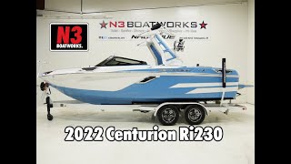 2022 Centurion Ri230  Mist Blue  Walk Through  N3 Boatworks [upl. by Malaspina497]