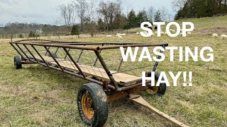 Low Cost Mobile Hay Feeder Build [upl. by Lahtnero]