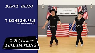 TBONE SHUFFLE  Line Dance Demo amp Walk Through [upl. by Allisan]