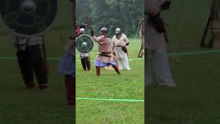 Single Combat with Viking Halberds battle larping vikings [upl. by Terryn]