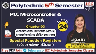 24 UPBTE Polytechnic Fifth 5th Semester PLC Microcontroller amp SCADA  PLC  JE CLASSES Meerut [upl. by Freytag]