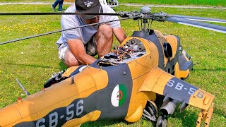 WOW  STUNNING  HUGE RC MIL MI24 SCALE MODEL ELECTRIC HELICOPTER  FLIGHT DEMONSTRATION [upl. by Thoer]