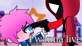 I wanna live meme  Squid Game Gacha Club [upl. by Esyak]