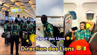 Départ des lions 🦁🇸🇳 direction Côte d’Ivoire 🇨🇮  Sadio Manè 😂 taquiné à l’aéroport [upl. by Nowahs966]