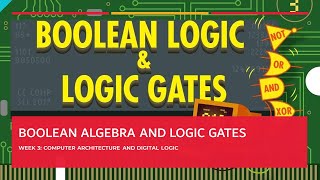 Boolean Algebra and Logic Gates [upl. by Arikehs144]