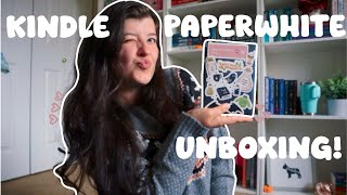 kindle paperwhite signature unboxing decorating amp setup [upl. by Yelrebmik]