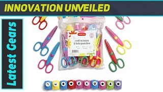 Incraftables 6pcs Decorative Pattern Edge Craft Scissors Review Best DIY Crafting Kit [upl. by Kathryne]