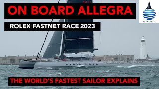 On Board Allegra  Rolex Fastnet Race 2023 [upl. by Reppiks]