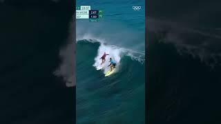 POV youre a surfer at the Olympics Olympics Paris2024 Sports Surfing [upl. by Fanechka]