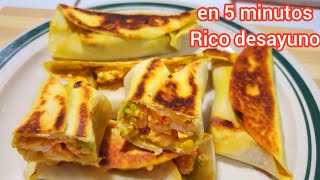 Desayuno economico y saludable dobladitas rellenas [upl. by Nosyk]