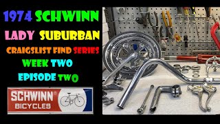 Episode 2️⃣1974 Schwinn 🚺Lady Suburban Restoration Series [upl. by Orion]