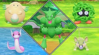 Pokémon Lets Go Pikachu Shiny Hunting Highlights 03 Tangela Dratini Chansey Scyther [upl. by Hctud]