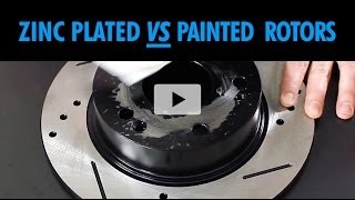 Painted vs Plated Brake Rotors Product Review Comparison BrakeMotive [upl. by Llerrit]