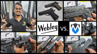 Webley Panther vs MSD Commander हिंदी 🇮🇳 Comparison 45 1911 पिस्तौल NP Bore [upl. by Ailbert137]