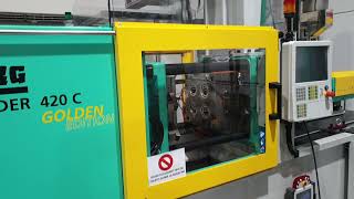 ARBURG 420C 1000 290 100t injection molding machine 2017 id10554 [upl. by Leiram]