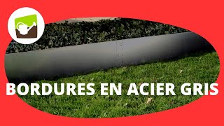 Comment poser des bordures de jardin en acier galvanisé [upl. by Aelam]