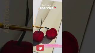 Lets paint cherries 🍒shots viral ARTification [upl. by Cadmar818]