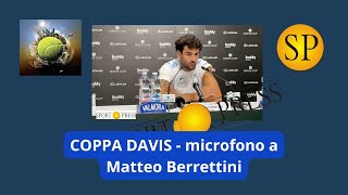 Microfono a Matteo Berrettini [upl. by Alekal]