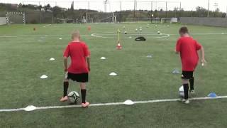 Travail technique  la méthode Coerver Yanis Osmani Bautier [upl. by Hras416]