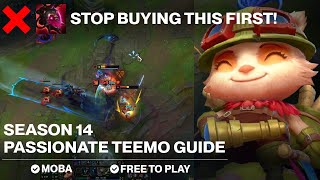 SEASON 14 PASSIONATE amp COMPREHENSIVE TEEMO GUIDE [upl. by Schlessel697]