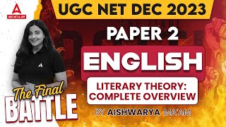 UGC NET English Literature Classes  Literary Theory in English Literature By Aishwarya Puri [upl. by Treb972]