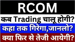 RCOM Share Latest News Today  Reliance Communications Share News  Reliance Share  RCOM Share [upl. by Atikel]