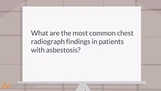 What are chest xray findings of asbestosis [upl. by Ahtilat]