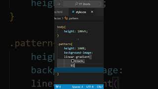 CSS Tricks 03  HTML CSS Pattern css coding webdesign [upl. by Murray878]