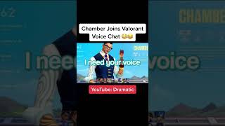 Chamber Voice Actor Trolls Valorant Players Part 3 [upl. by Fotzsyzrk316]