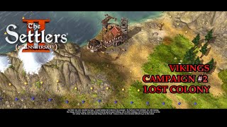 The Settlers II 2 10th Anniversary Edition Viking Campaign Level 2 Walkthru LOST COLONY [upl. by Noedig]