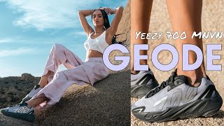 A SLEEPER SPRING COLORWAY Yeezy 700 MNVN Geode On Foot Review and How to Style [upl. by Philbo]