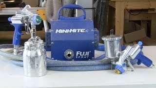 Fuji Mini Mite HVLP Paint Sprayer Review Pt 1 [upl. by Noffets]