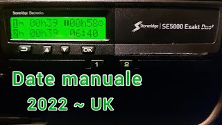 2022  Introducere date manuale Stoneridge SE 5000 Exakt Duo 2 [upl. by Knowling]