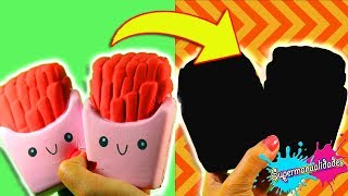 Reparando Squishies de comida rápida Squishy makeover Ep 4  Supermanualidades [upl. by Ayet]