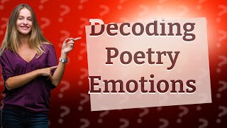 How do you analyze the tone and mood of a poem [upl. by Rainger]