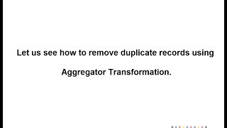 How to remove duplicate records in Informatica [upl. by Dole116]