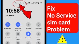 How to Fix No Service SIM Card Problem On Android। SIM Card No Service Problem Solve On Android [upl. by Kessler965]