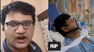 YouTuber Abhradeep Saha aka Angry Rantman has sadly passed away in Narayana Hospital Chelsea fan [upl. by Hbahsur]